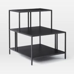 West Elm Profile Side Table, Dark Bronze