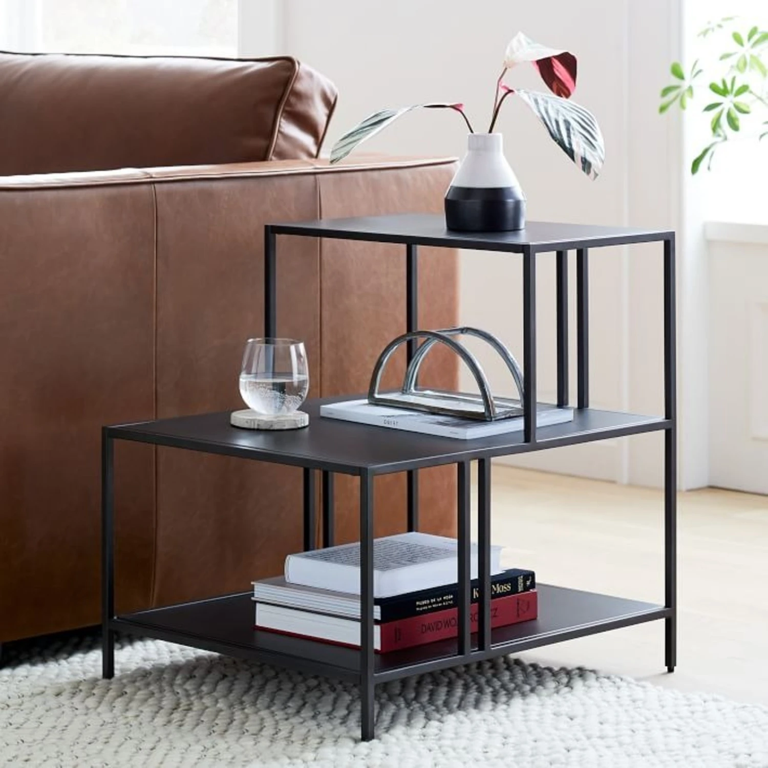 West Elm Profile Side Table, Dark Bronze 4 West Elm Profile Side Table, Dark Bronze - Image 4