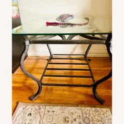 Two Glass Tabletop & Metal Coffee Tables