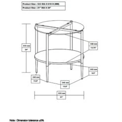 Other End Table In Carrara Faux Marble Top -Othee Home Shop 1500 1500 frame 0 2995
