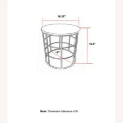 Other Accent Table In White & Gray Top With Gunmetal Base 15 Other Accent Table In White & Gray Top With Gunmetal Base -Othee Home Shop 1500 1500 frame 0 3025