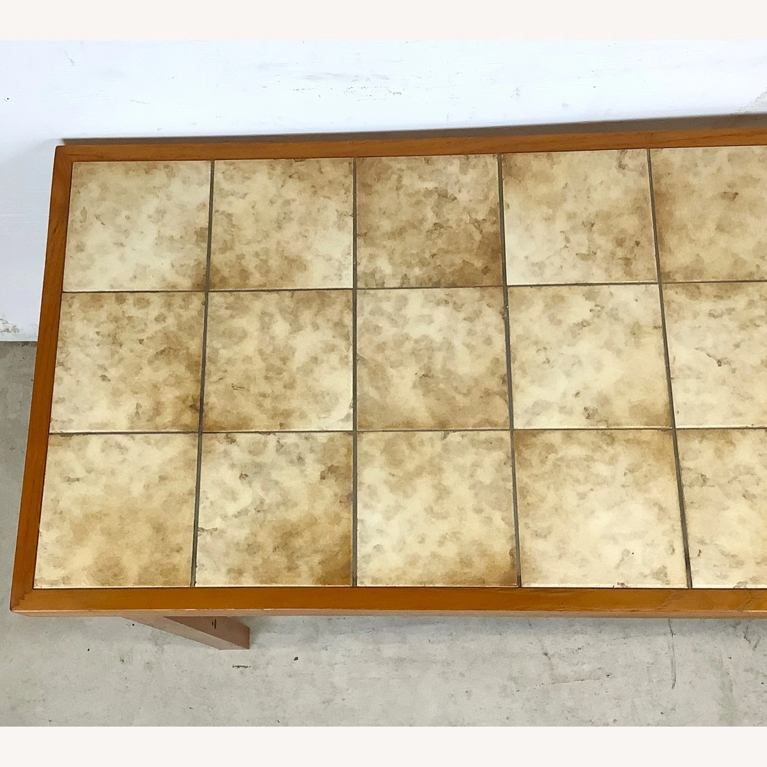Scandinavian Modern Teak And Tile Console Table 8 Scandinavian Modern Teak And Tile Console Table - Image 8