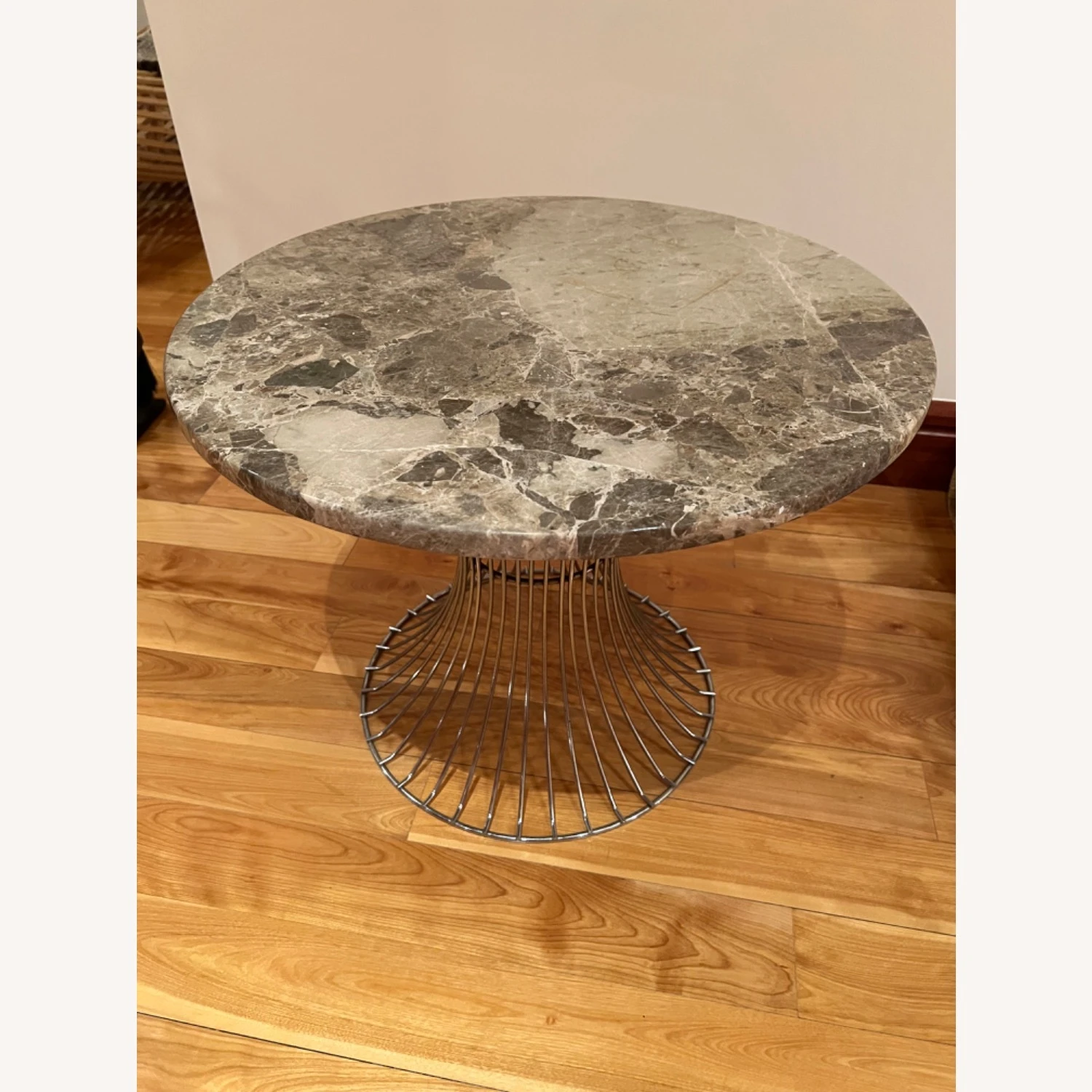 Marble & Chrome Side Tables 2 Marble & Chrome Side Tables - Image 2