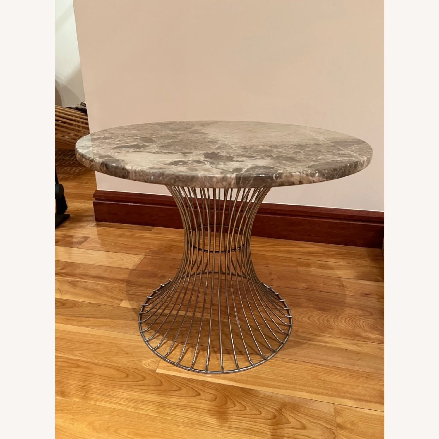 Marble & Chrome Side Tables 3 Marble & Chrome Side Tables - Image 3