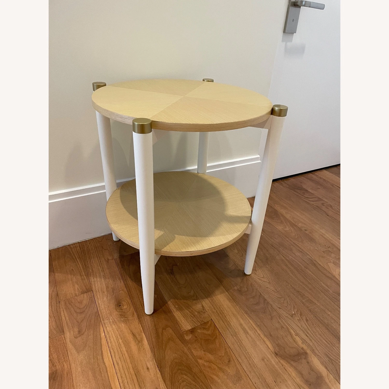 Pair Of Anthropologie Marquetry Tables 2 Pair Of Anthropologie Marquetry Tables - Image 2