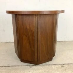 MCM Circular Walnut End Table Cabinet -Othee Home Shop 1500 1500 frame 0 3138
