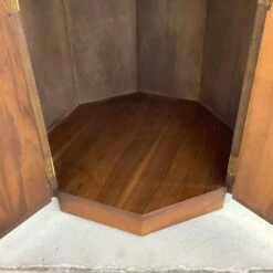 MCM Circular Walnut End Table Cabinet -Othee Home Shop 1500 1500 frame 0 3144