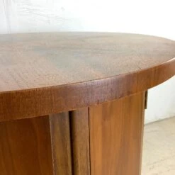 MCM Circular Walnut End Table Cabinet -Othee Home Shop 1500 1500 frame 0 3151