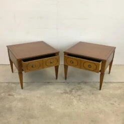 Pair Vintage Square End Tables With Single Drawer -Othee Home Shop 1500 1500 frame 0 3212