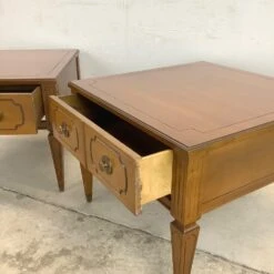 Pair Vintage Square End Tables With Single Drawer -Othee Home Shop 1500 1500 frame 0 3214