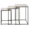 Other 3-Piece Nesting Table In White Marble Top Finish