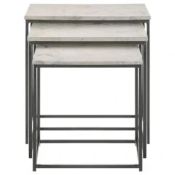 Other 3-Piece Nesting Table In White Marble Top Finish -Othee Home Shop 1500 1500 frame 0 3228