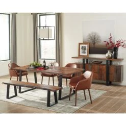 Other Modern Sideboard In Solid Wood W/ Live Edge & Metal Accents -Othee Home Shop 1500 1500 frame 0 337