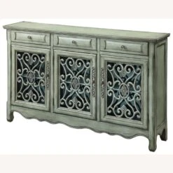 Other Traditional Accent Cabinet In Antique Green Finish