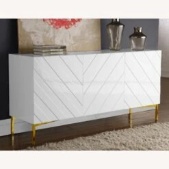 Other Sideboard In Chevron White Lacquer Finish