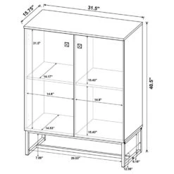 Other Accent Cabinet In Rustic Oak With 2-Shelf Finish -Othee Home Shop 1500 1500 frame 0 420