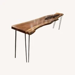 Live Edge Natural Cut-Out Console Table
