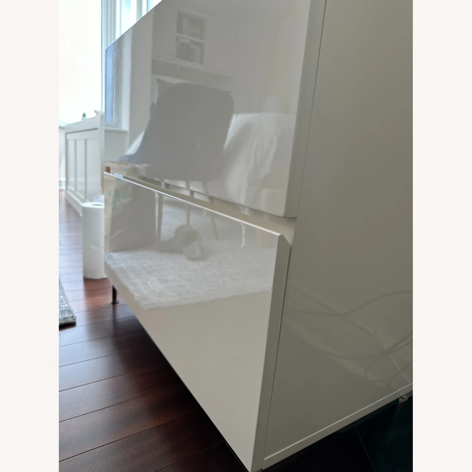 West Elm White Lacquer Drawer File 4 West Elm White Lacquer Drawer File - Image 4