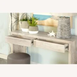 Other Console Table In White-Washed Wood W/ 2 Drawers -Othee Home Shop 1500 1500 frame 0 62