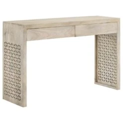 Other Console Table In White-Washed Wood W/ 2 Drawers -Othee Home Shop 1500 1500 frame 0 65