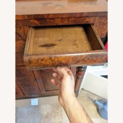 Antique 1800 Empire Flame Mahogany Sideboard 9 Antique 1800 Empire Flame Mahogany Sideboard -Othee Home Shop 1500 1500 frame 0 766