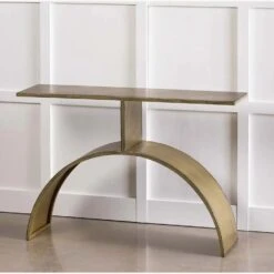 VivaTerra Antique-Finish Brass Console Table + Arched Base -Othee Home Shop 1500 1500 frame 0 777