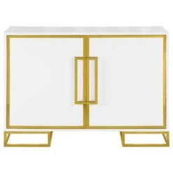 Other Modern Accent Cabinet In White & Gold Design Finish -Othee Home Shop 1500 1500 frame 0 87