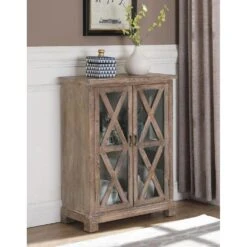 Other French Country Style Accent Cabinet In Antique Blue Finish