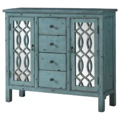 Other French Country Style Accent Cabinet In Antique Blue Finish -Othee Home Shop 1500 1500 frame 0 889