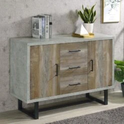 Other Accent Cabinet In Weathered Oak & Cement Finish -Othee Home Shop 1500 1500 frame 0 963