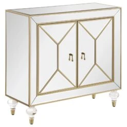 Other Accent Cabinet InMirror Finish W/ Champagne Design -Othee Home Shop 1500 1500 frame 0 98